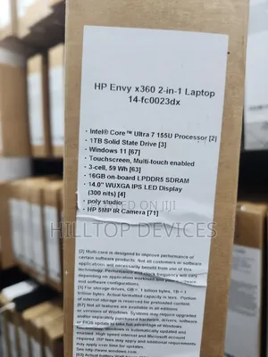 New Laptop HP Envy 14 16GB Intel Core Ultra 7 SSD 1T