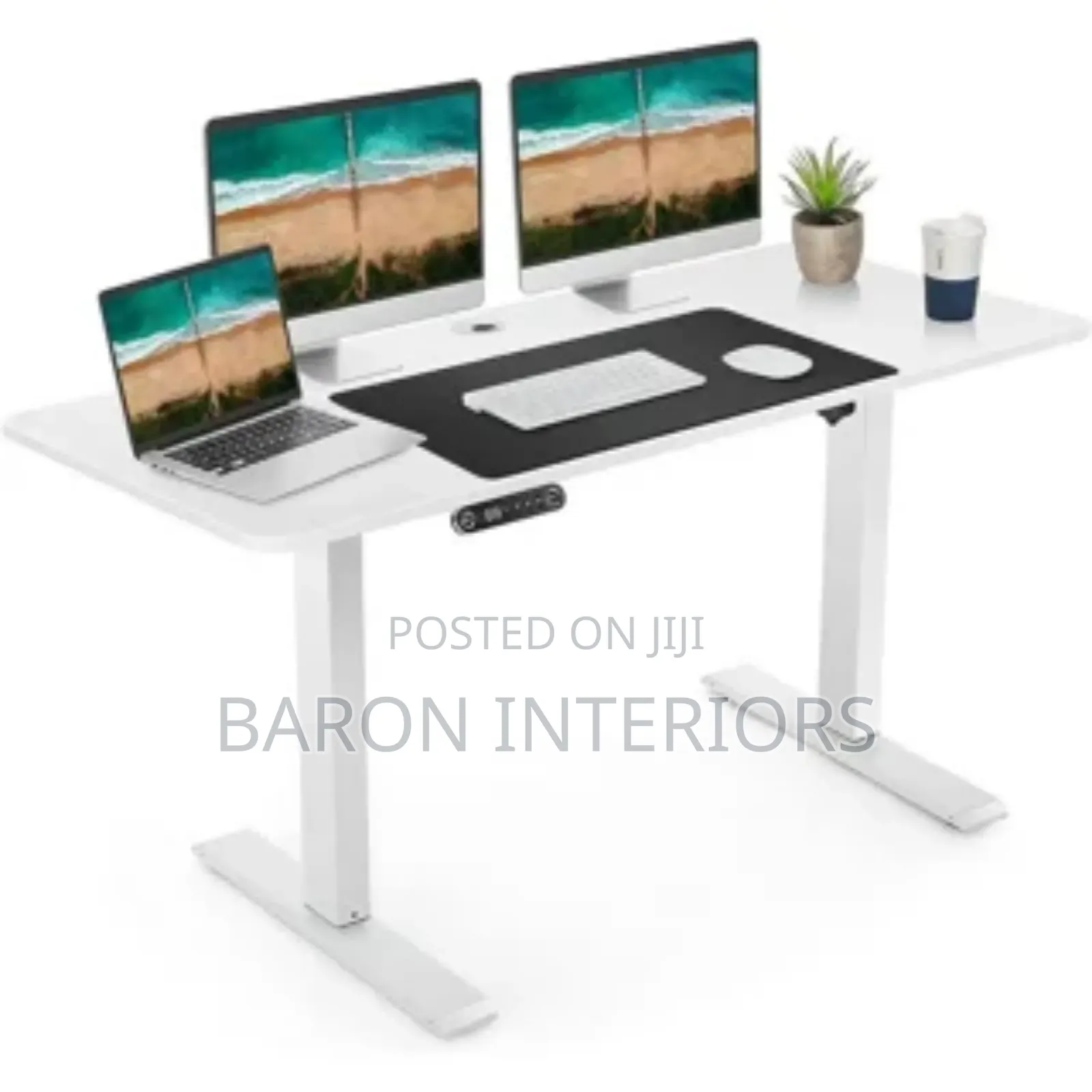 Electric Height Adjustable Studio Gaming Standing Desk