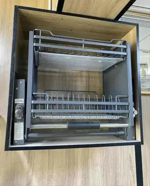 40cm Built-in Pull Down Plate Rack (Grey)