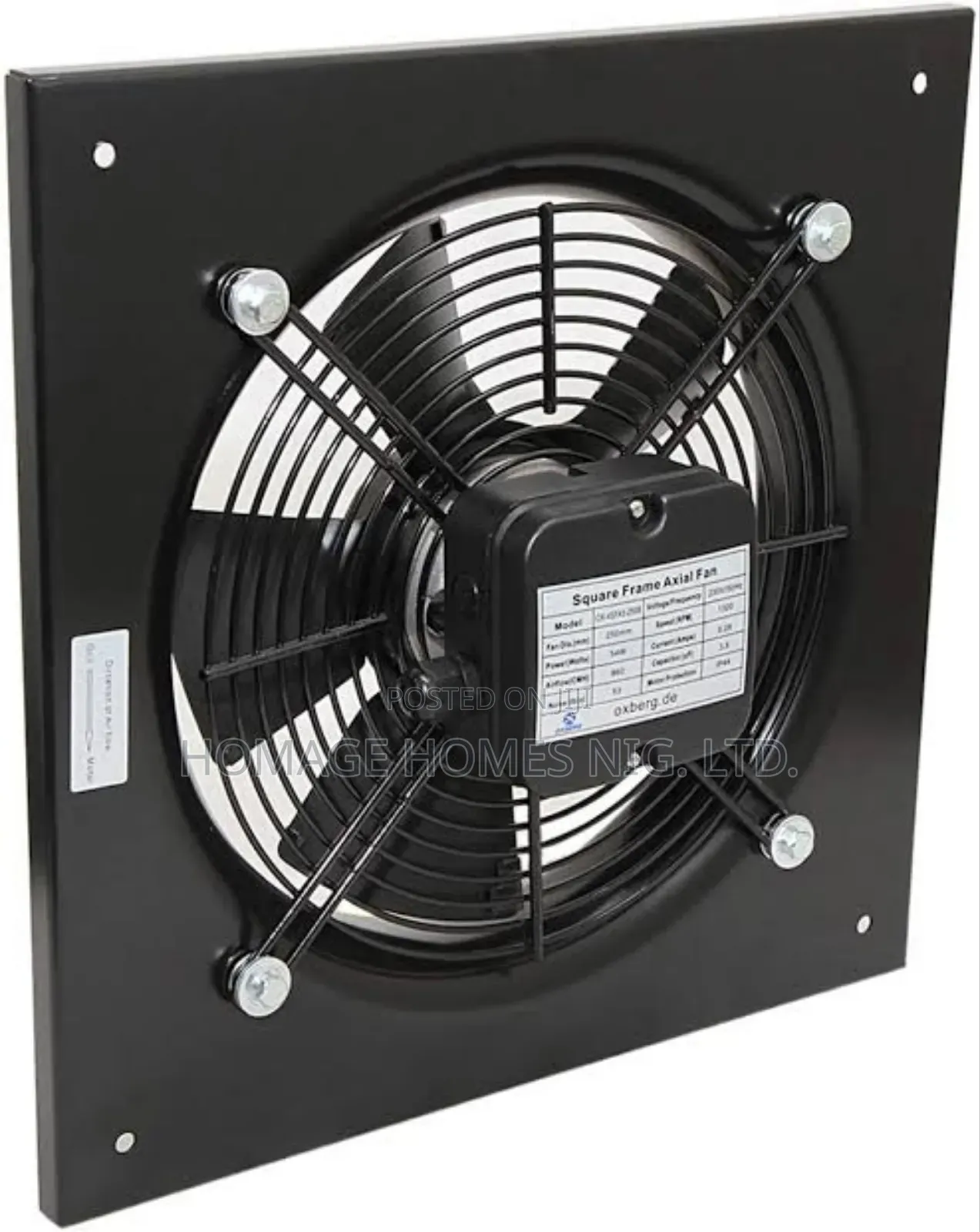 14" Metal Industrial Extractor Fan