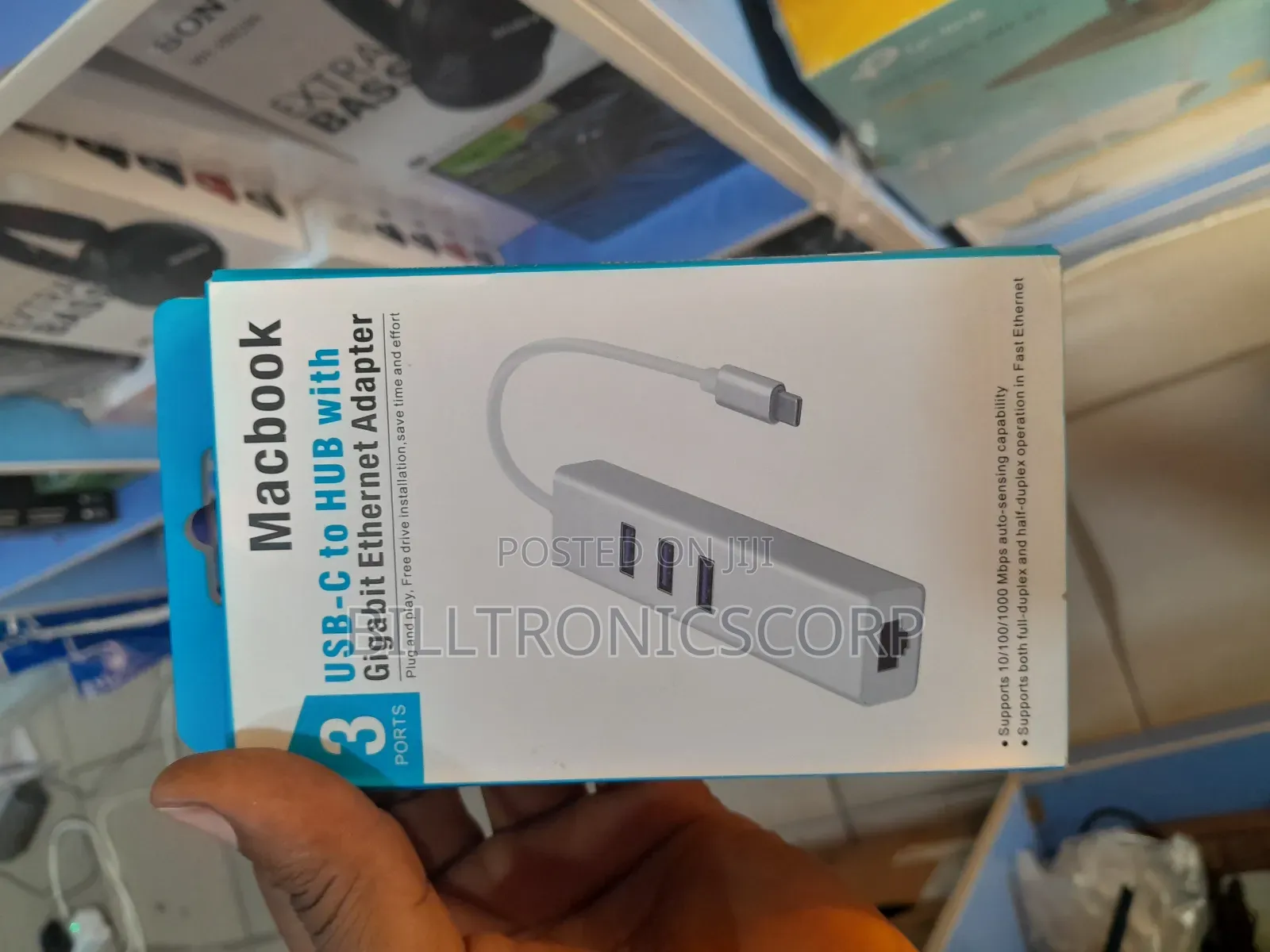 Macbook Usb C to Hub With Gigabit Ethernet Adapter
