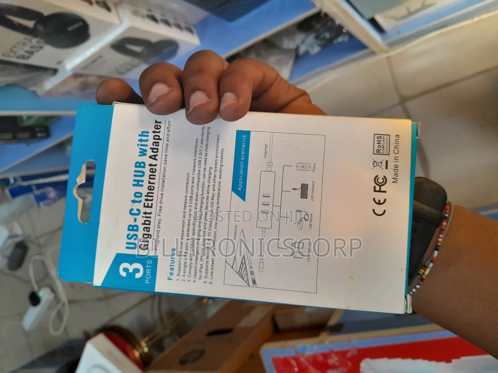 Macbook Usb C to Hub With Gigabit Ethernet Adapter