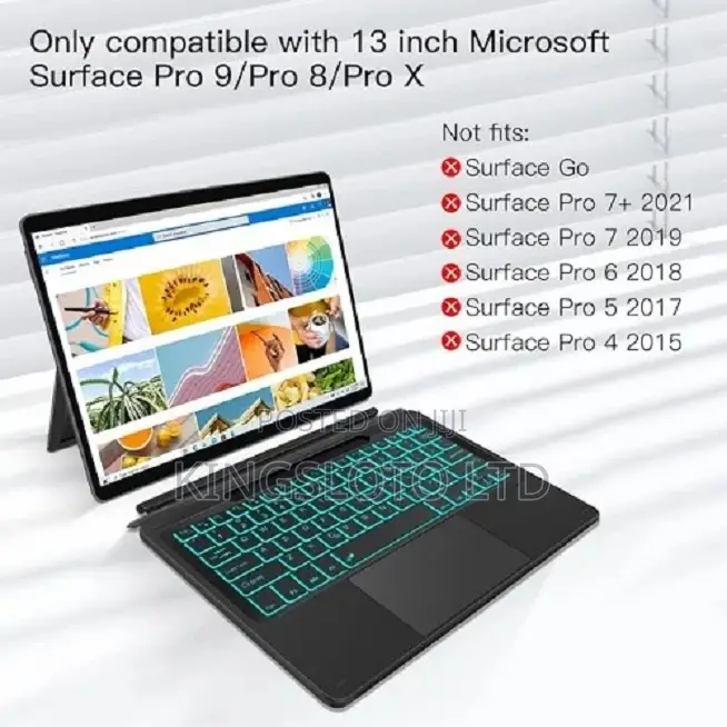 Surface Pro X Pro 8 Pro 9 Wireless Bluetooth Keyboard