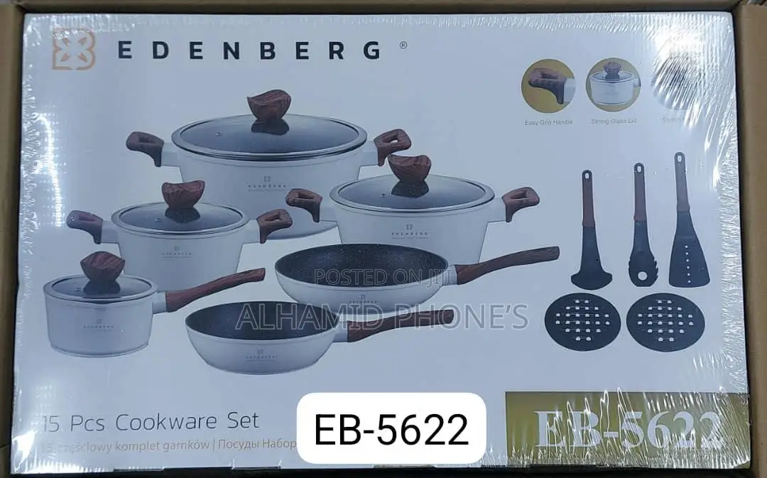 15pcs Edenberg Cookware Set