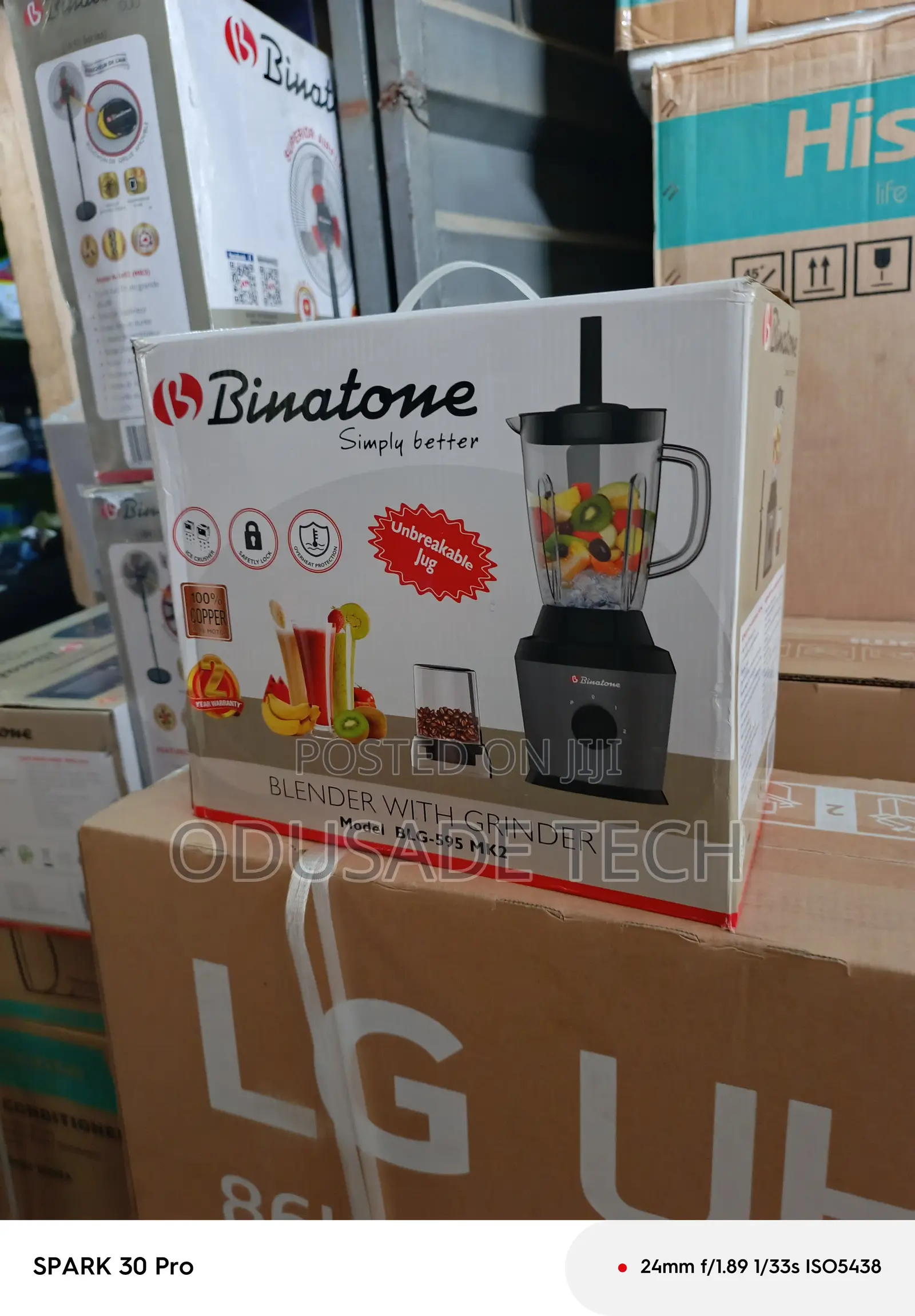 Cyclone Crusher Binatone Blender Grinder BLG-595 Mk2