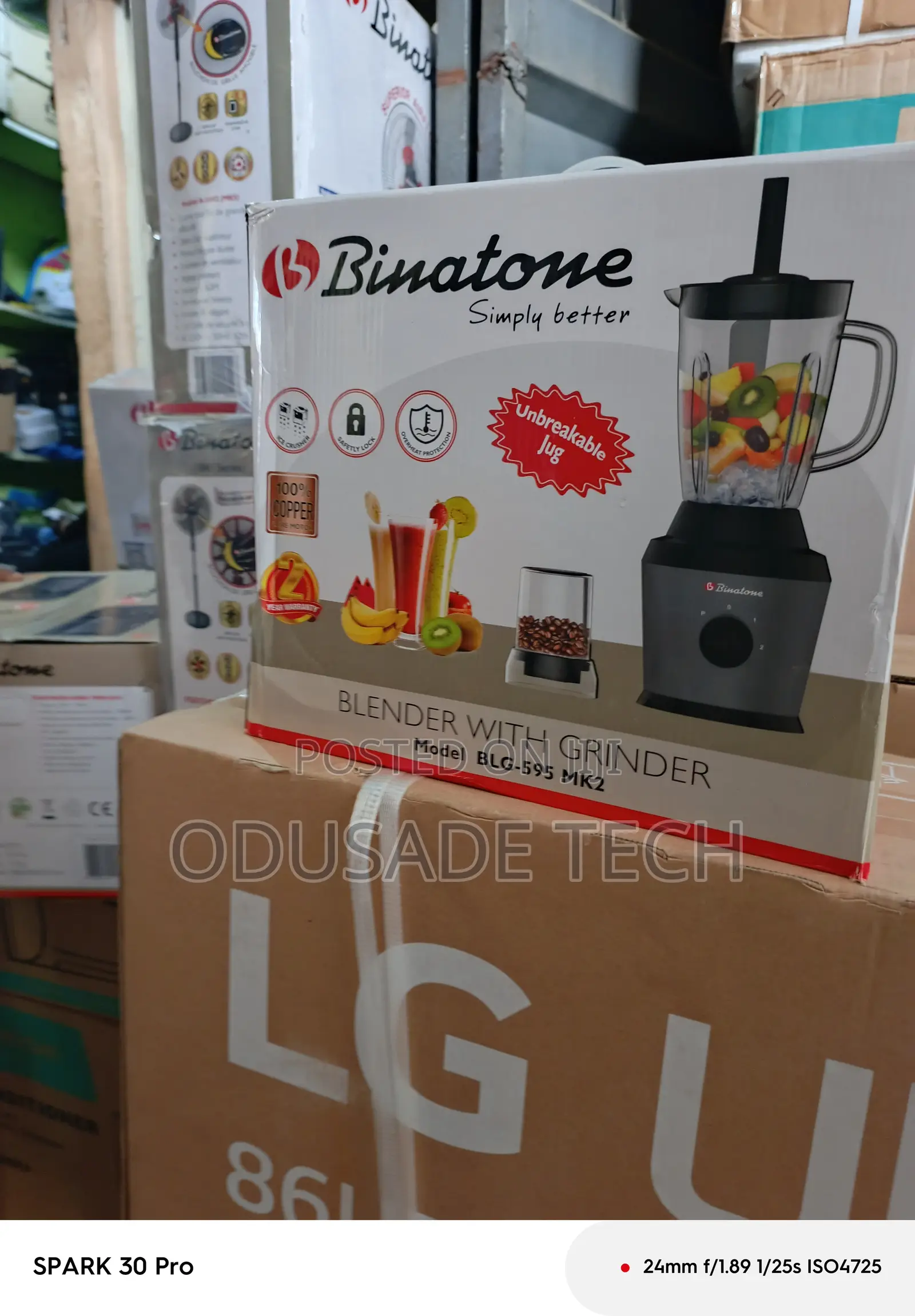 Speed Blitz Binatone Blender Grinder BLG-595 Mk2