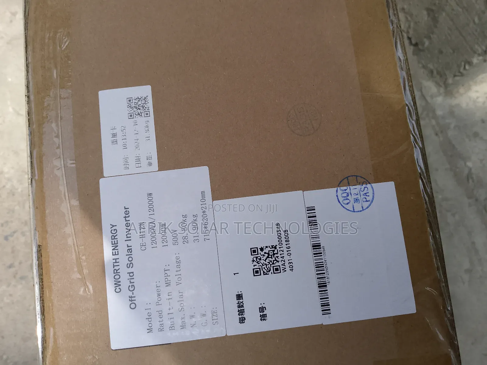 12kva 48v Cworth Hybrid Inverter