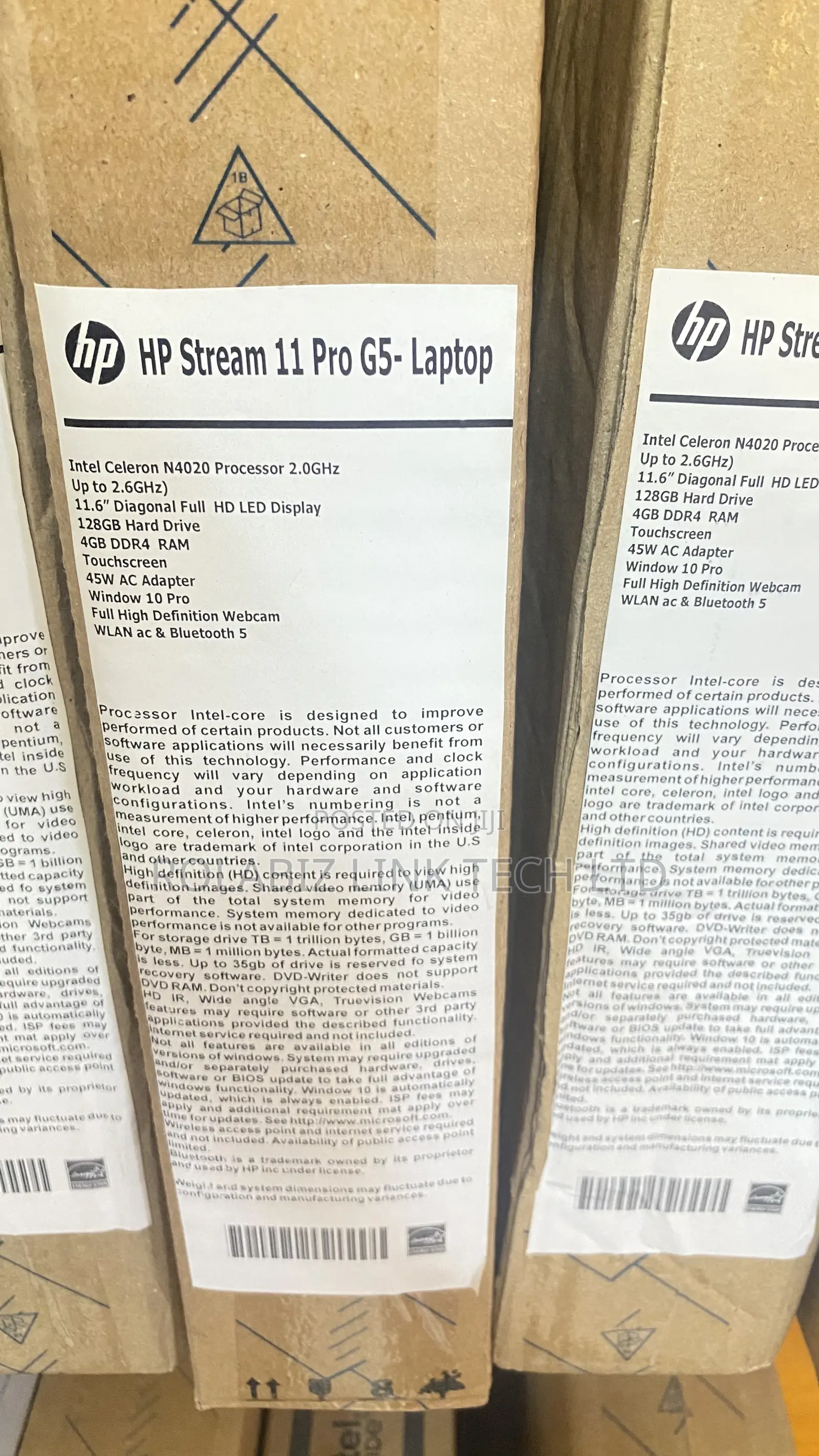 New Laptop HP Stream 11 4GB Intel Celeron SSD 60GB