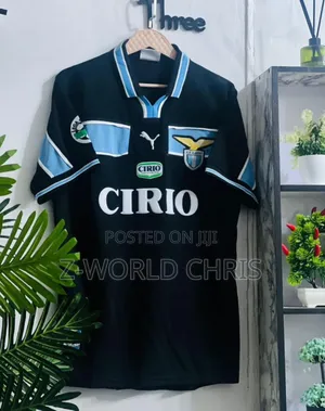 Lazio Official Away Retro Jersey.