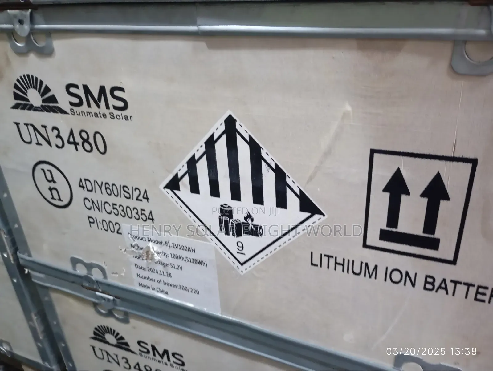 SMS 5kwh 51.2v Lithium Battery