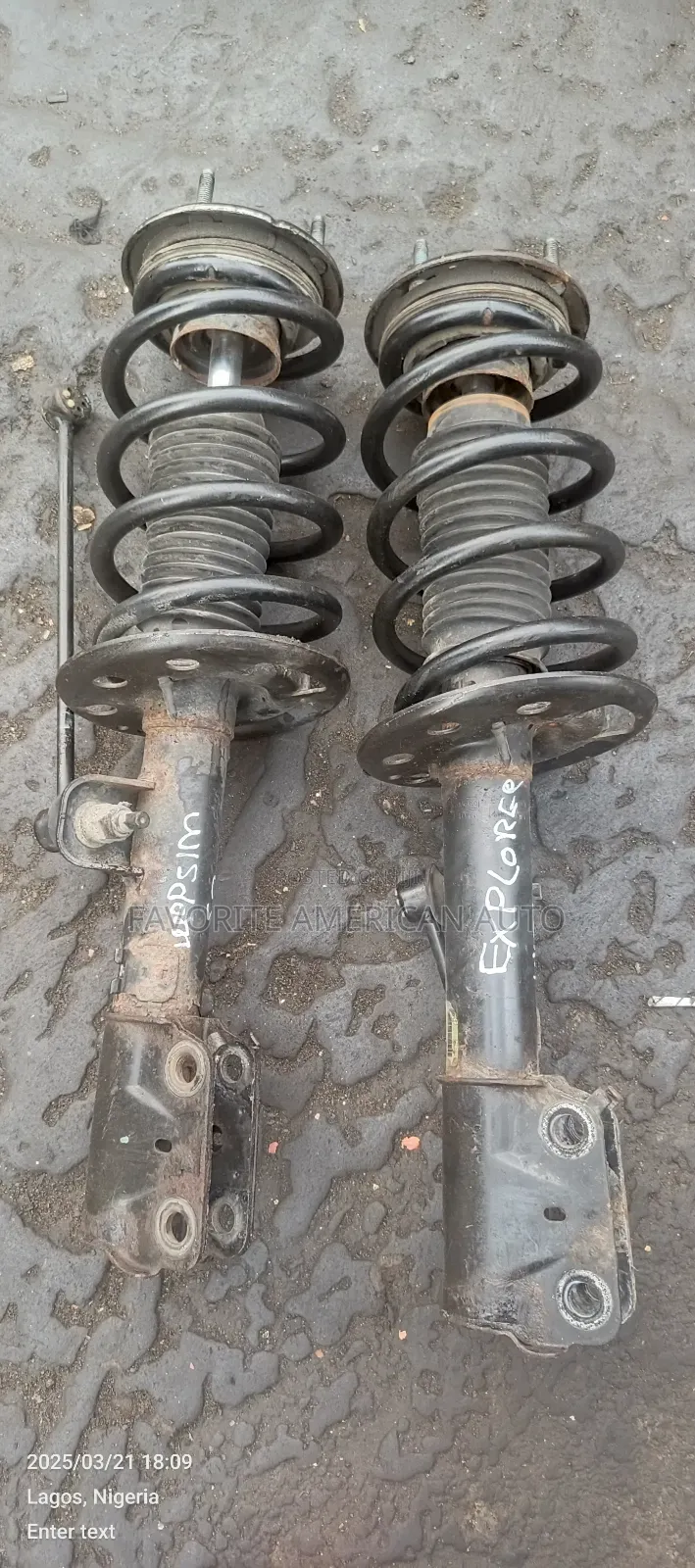 Front Shock Absorber Ford Explorer 2013 Model