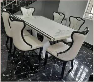 Executive Dinning Table White Color With 6 Set of Chair