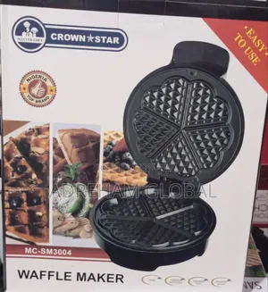 Master Chef 5 Face With Love Shape Waffle Maker