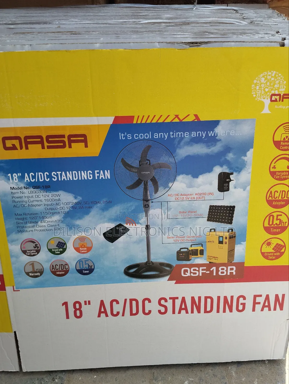 Gasa 18" Dc Standing Fan