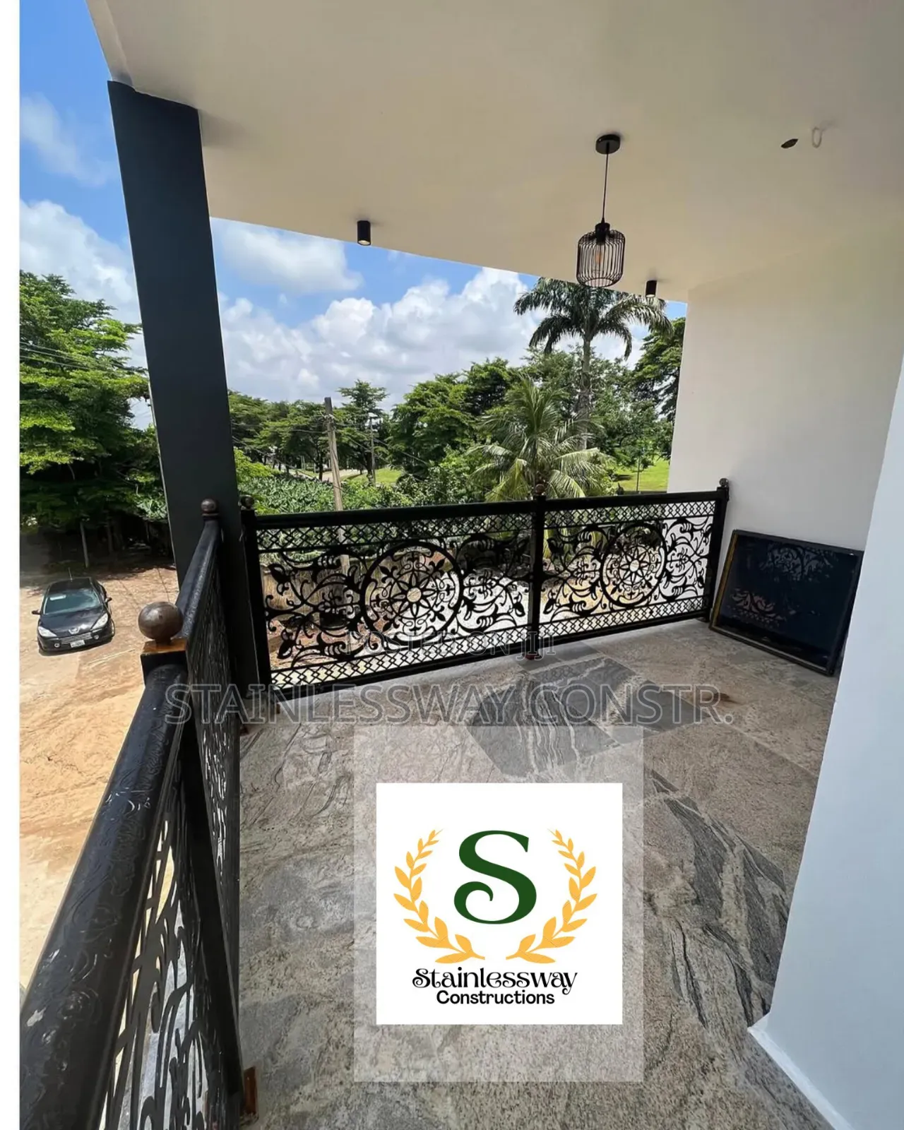 Lasercut Step Up Railing