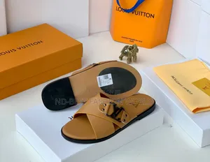 Pure Leather Brawn Slippers