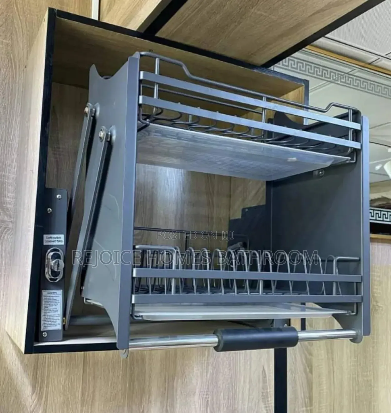 Pull Out/Down Plates Rack for Kitchen Cabinets 80cm