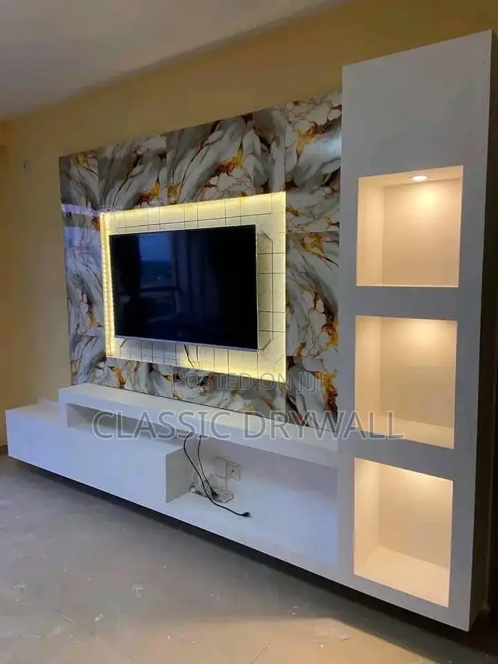 Plasterboard Tv Stand Design