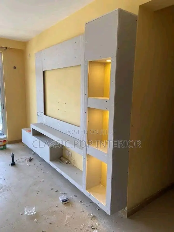 Plasterboard Tv Stand Design