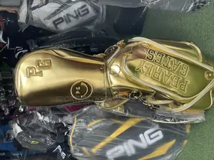 Pearly Gates Gold Leather Golf Bag