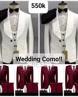 Wedding Comos! 6 Set of 3pis Suits 6 Shirts 6 Set of Ties