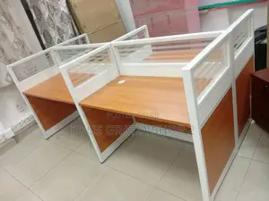 4 Man Workstation Desk With Mobile Drawer