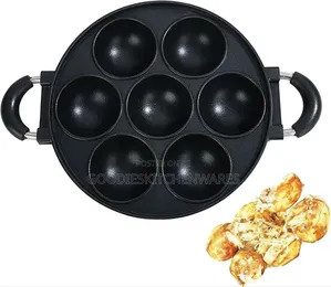 7 Holes Non-Stick Masa Pan With Cover