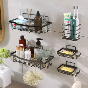 5 in 1 Bathroom Caddy Corner Rack Rectangular Design