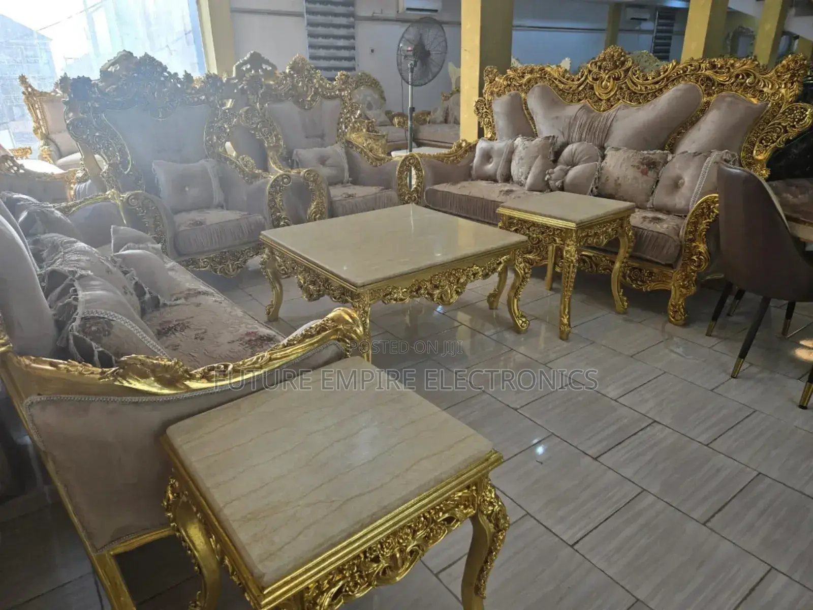 Original Complete Parlor City Chairs Can With Different Gold