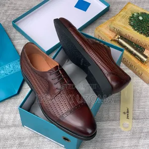 Original Leather Brown and Black Lace Up Shoe