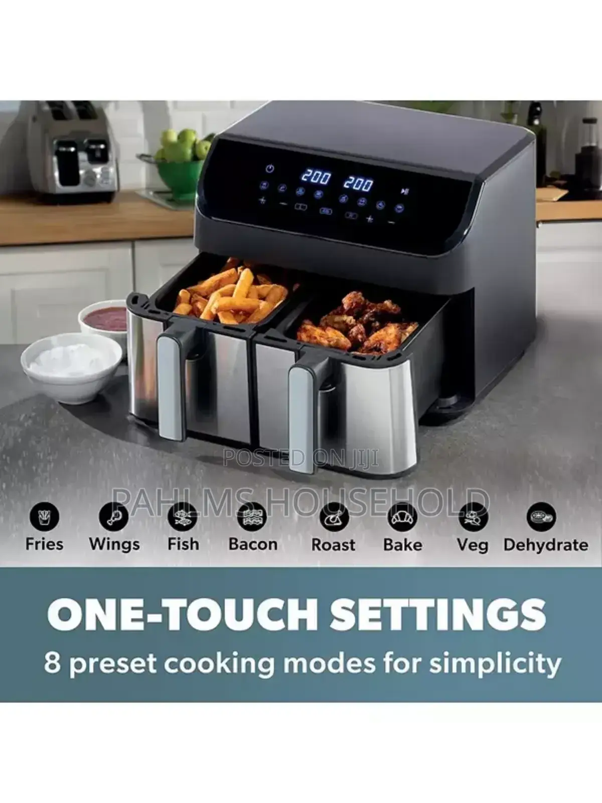 Daewoo 9l Double Basket Air Fryer