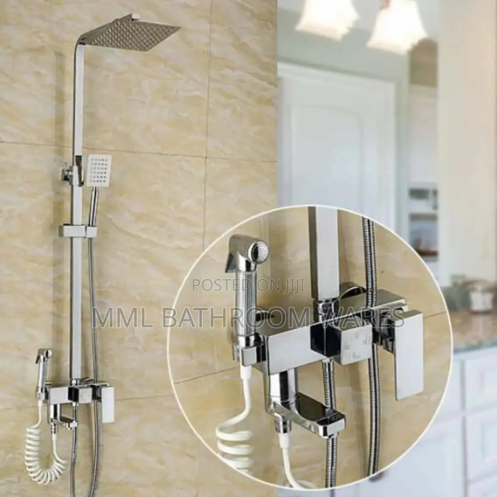 High Quality Chrome Shower With Pressing Shower