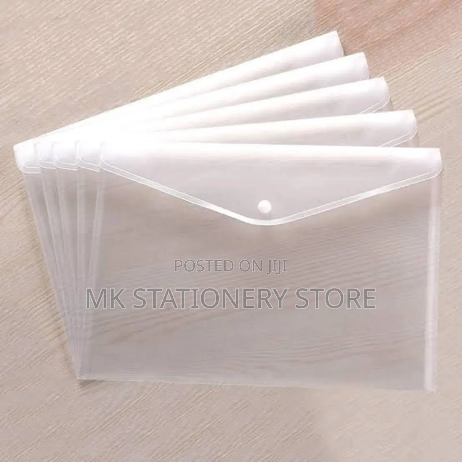 Transparent Plain Thick File Folder 12pcs