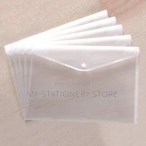 Transparent Plain Thick File Folder 12pcs