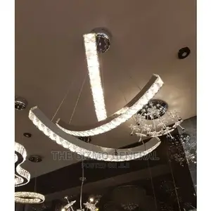 Criss-cross Crystal LED Pendant With Remote Control - LD2115