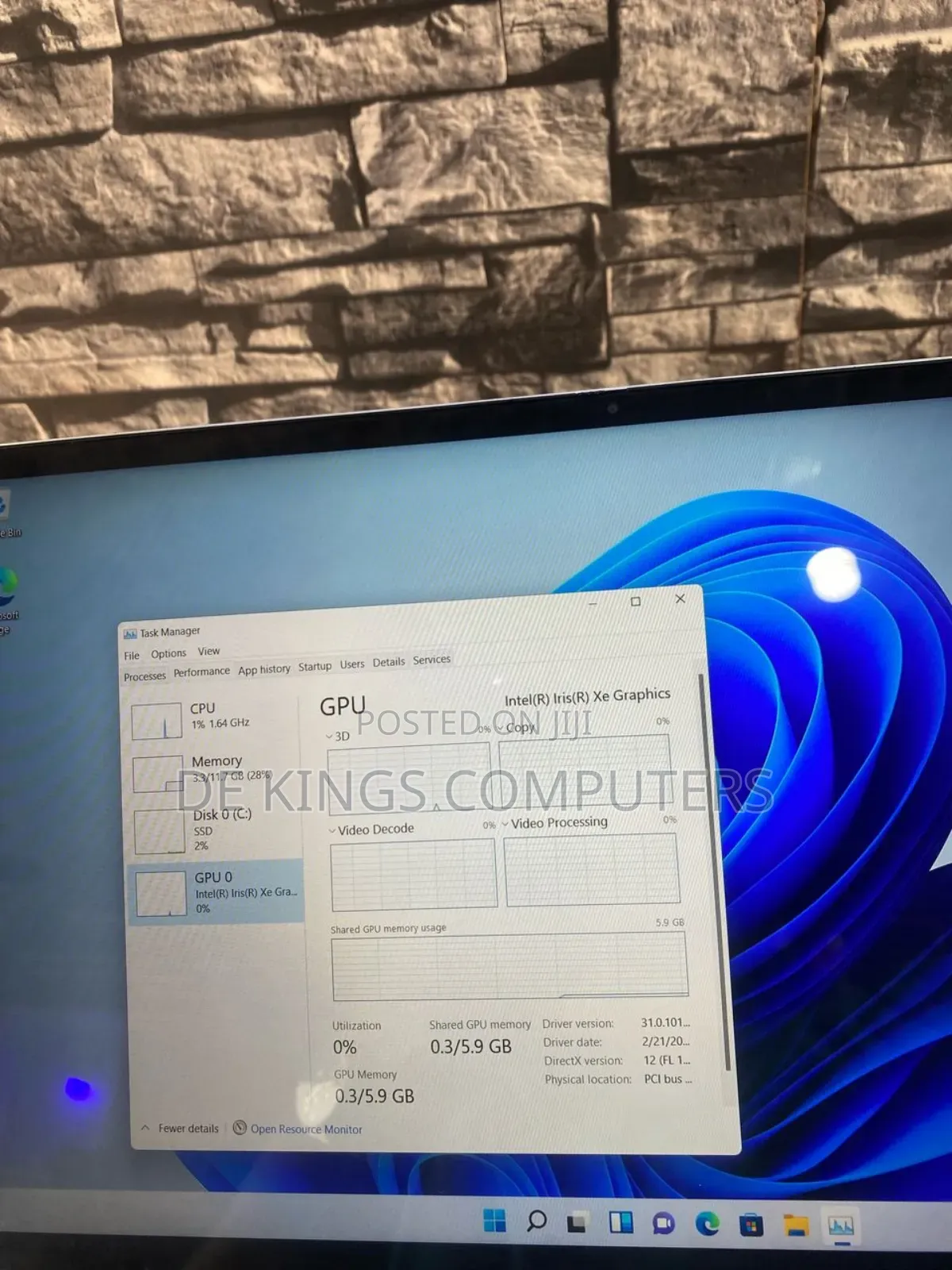Laptop Dell 12GB Intel Core i5 SSD 512GB