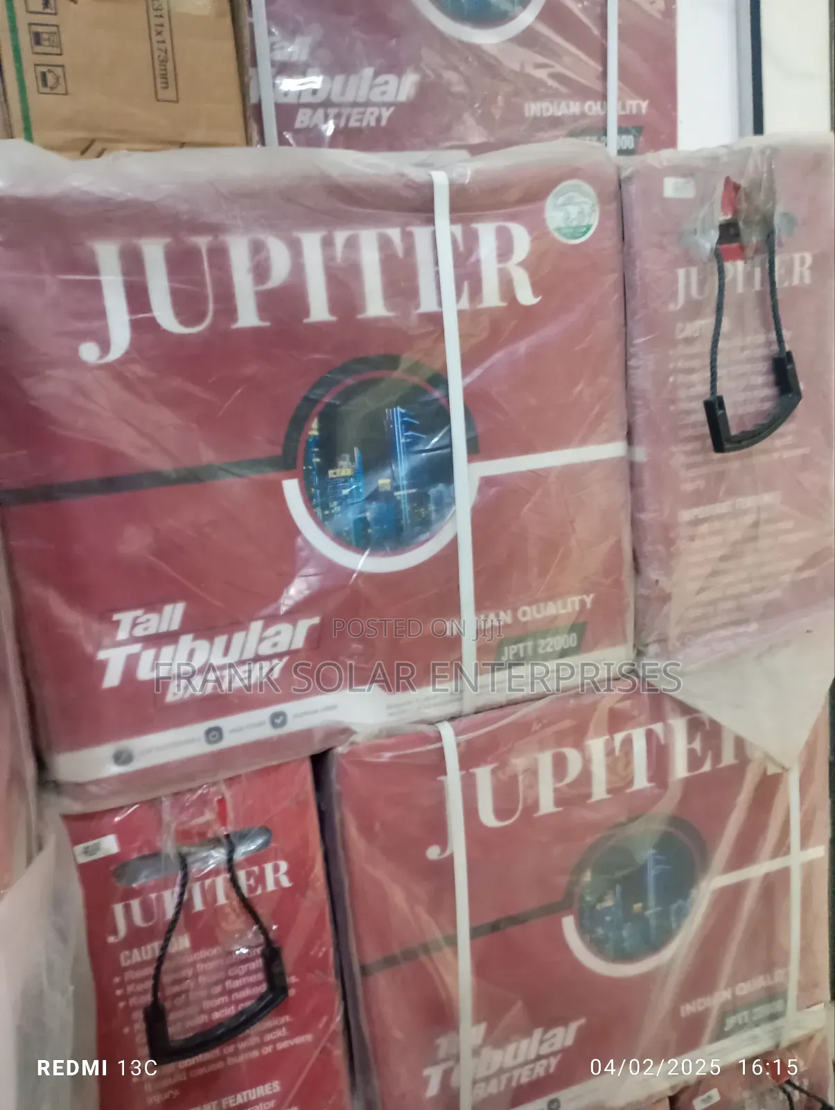 Jupiter Tubular Battery 12v 22ahms