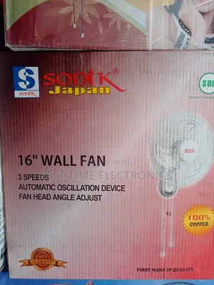 Photo - 16" Sonik Japan Electrical Wall Fan