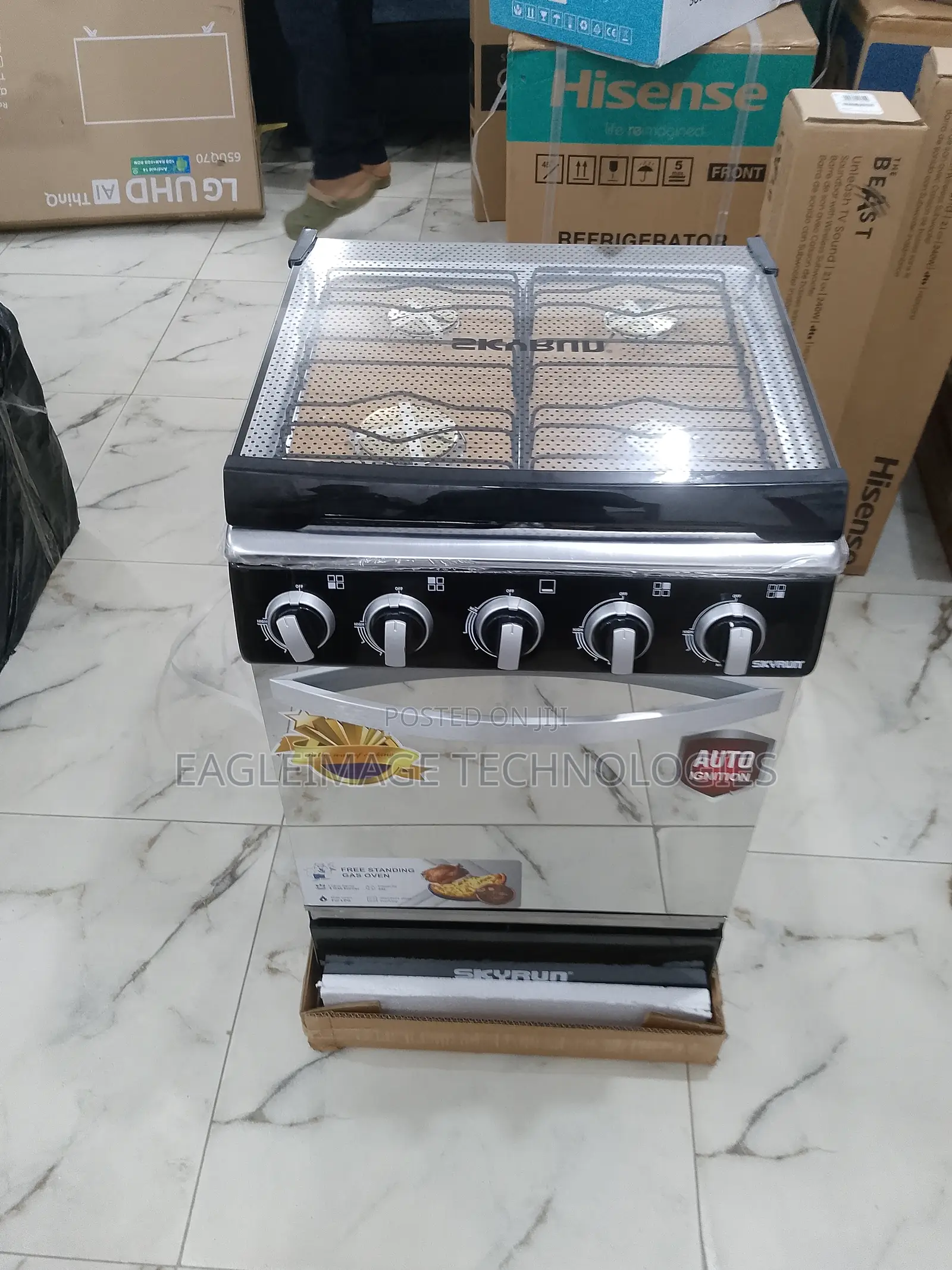 Sleek Skyrun 4 Burner Gas Cooker GCS-4c/X
