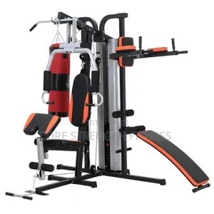 3 Station Multi Gym With Boxing Bag Abdominal 6pack Bench