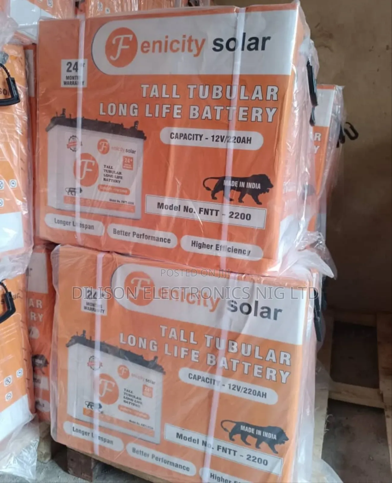 Felicitysolar 220watt Tubular Battery