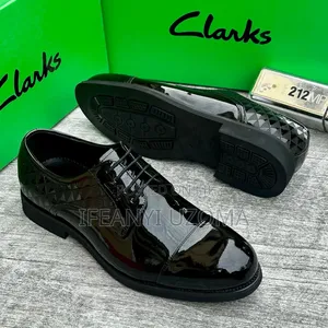 Clark's Shining Leather Lace Up Shoe