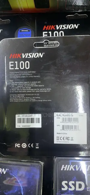 Hikvision E100 1tb Sata SSD