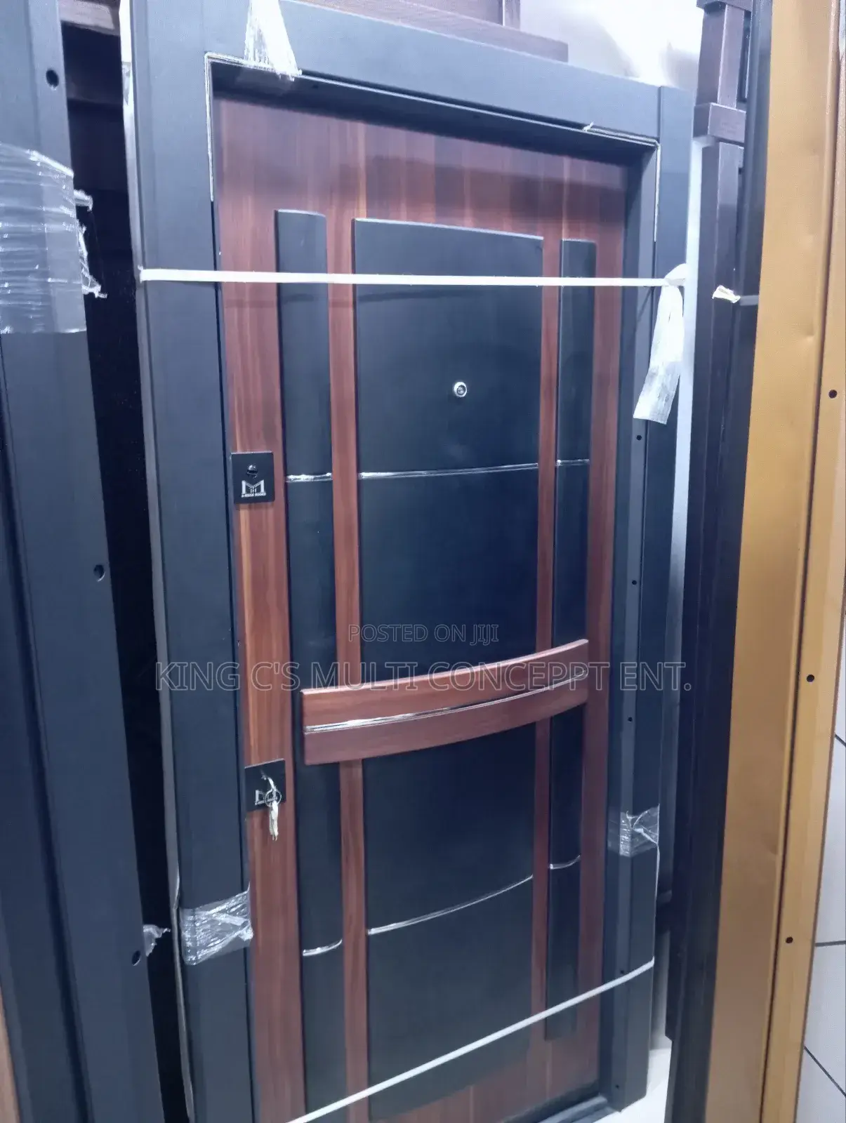 3ft Black Castillo Luxury Security Door