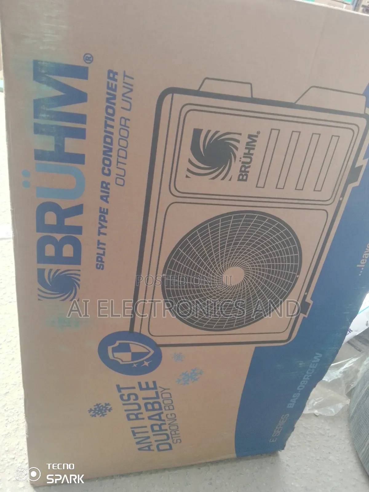 Bruhm Air Conditioner 1hp White Color.