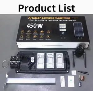 V380pro Integrated Solar Street Light With 4mp PTZ Camera