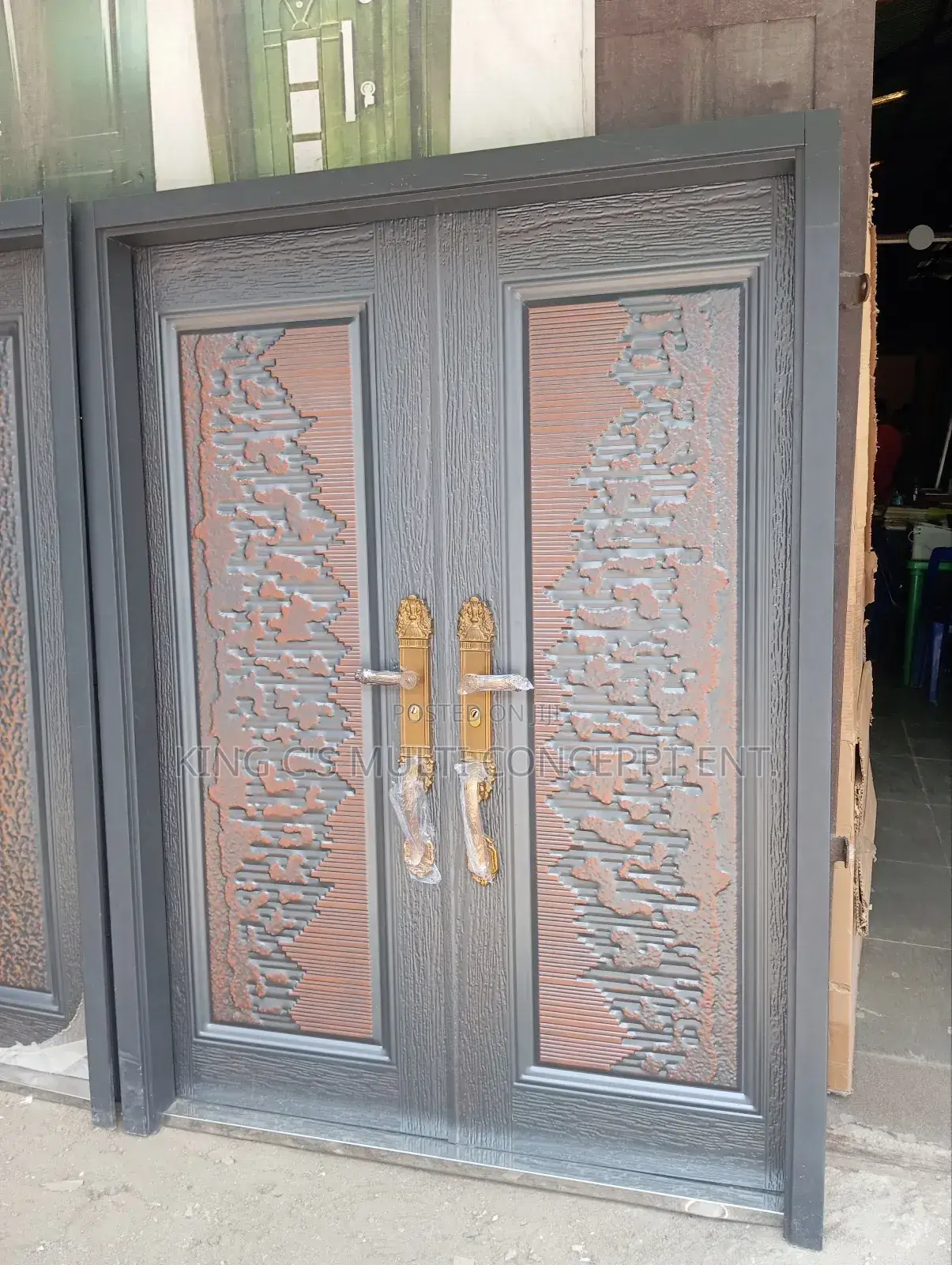 5ft by 7ft Thick Guage Casted Security Door