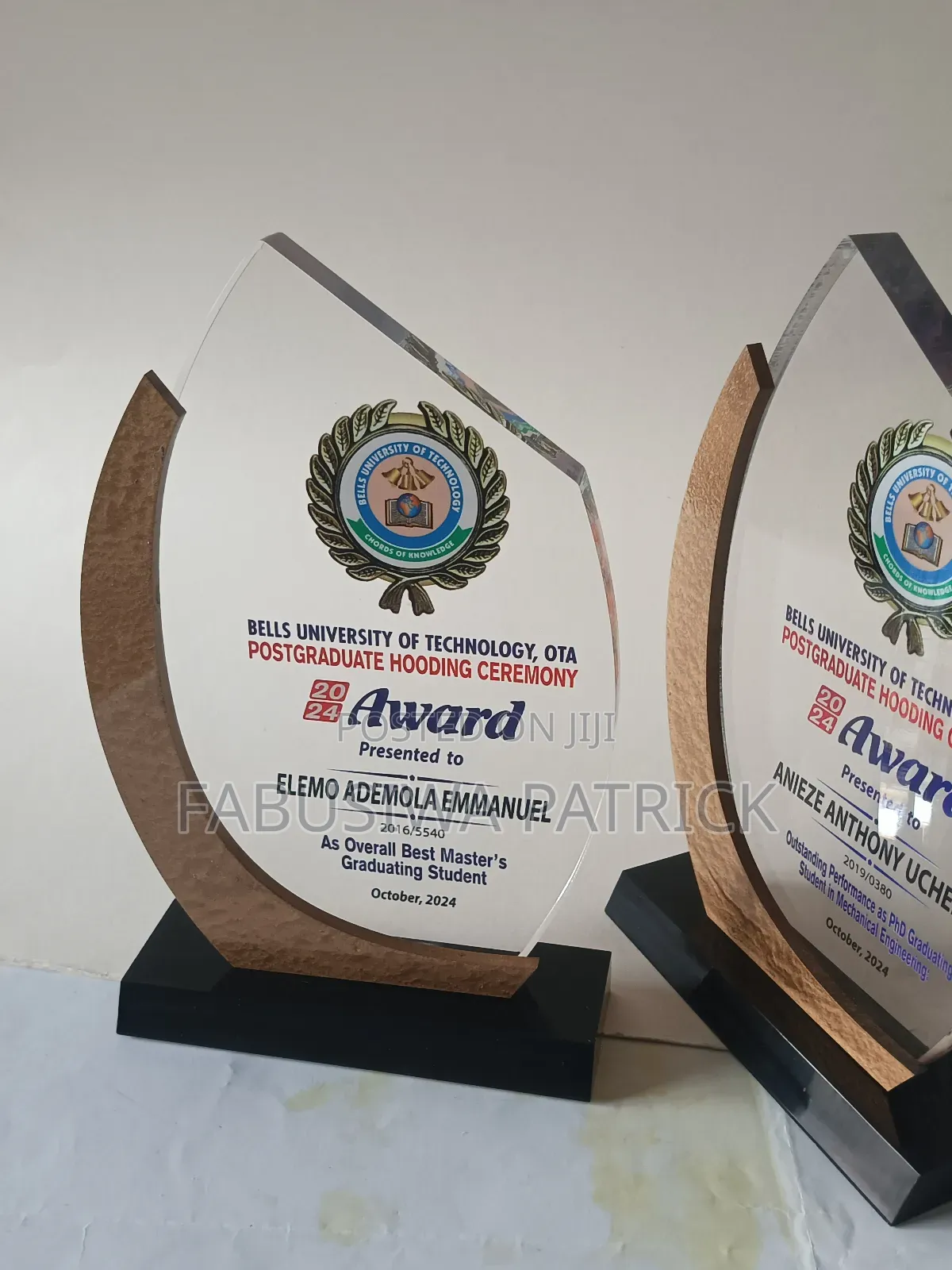 Award Trophy Crystal Plaque