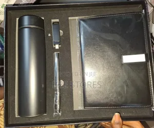 Quality Corporate Gift Set; Flask, Pen,Book and Flash