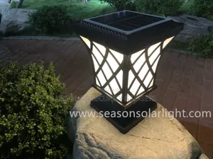 Solar Powered Pillar Waterproof Outdoor Light